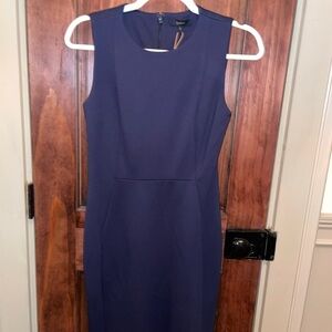 QUINCE Navy Blue Sleeveless Dress